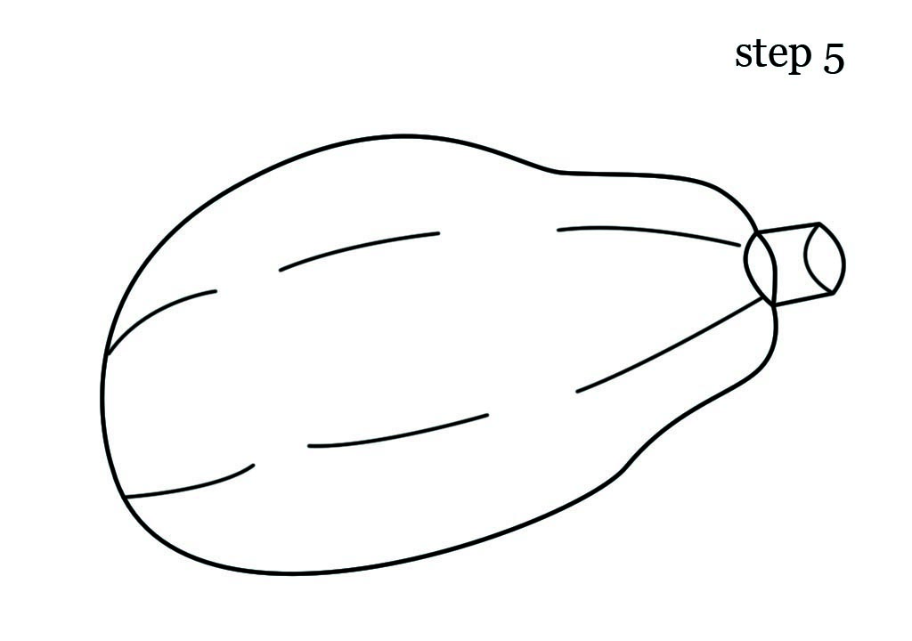 1024x720 How To Draw A Papaya Drawing