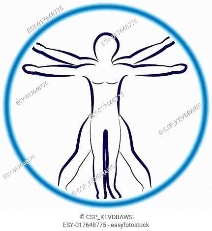 431x470 Leonardo Da Vinci Vitruvian Man Sign Stock Photos And Images Age