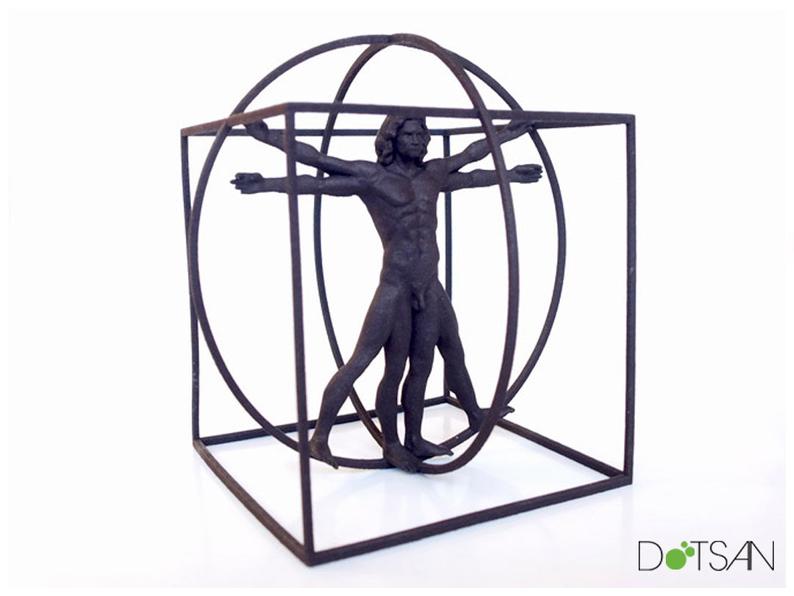 794x596 Printed Black Vitruvian Man Etsy