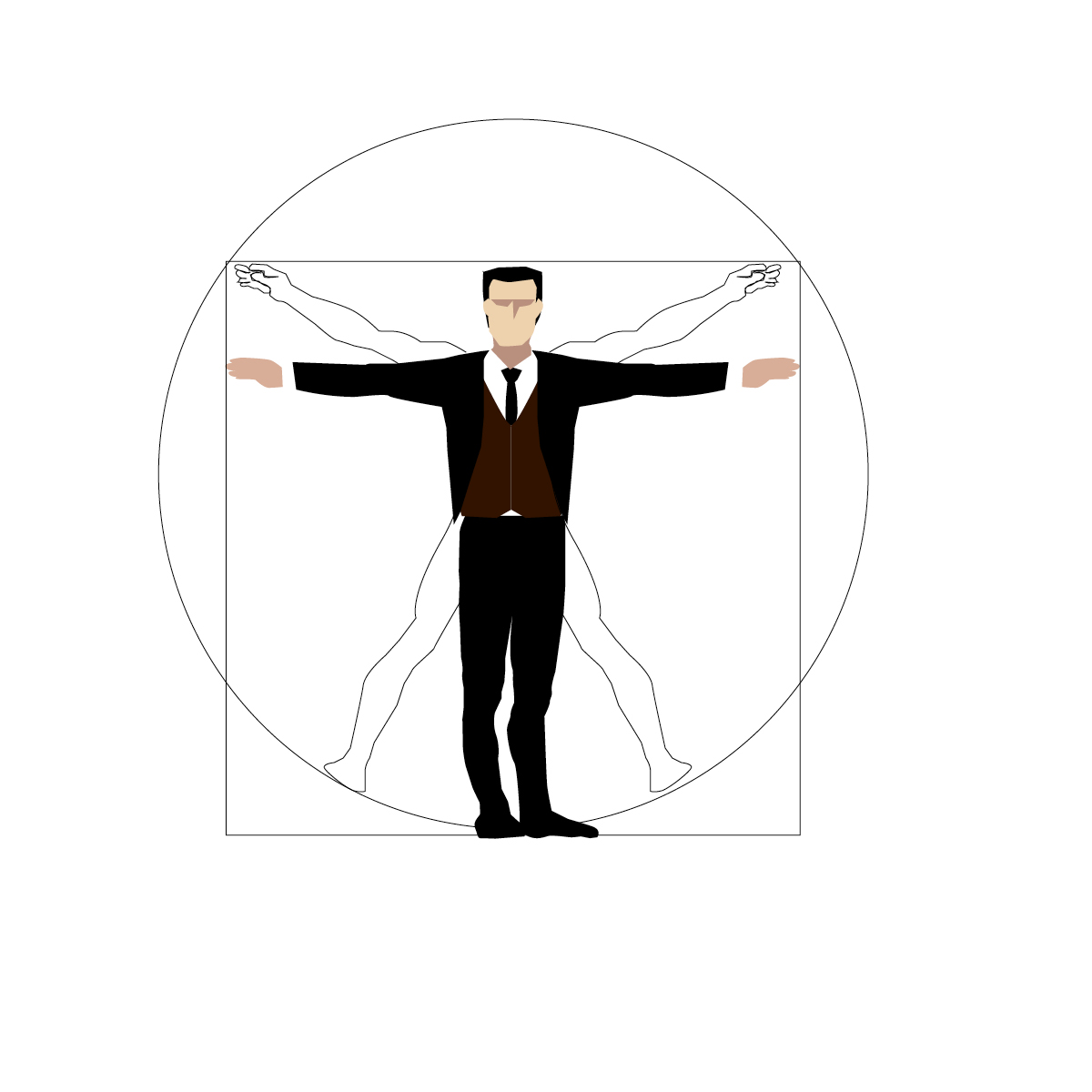 1200x1200 The Vitruvian Man