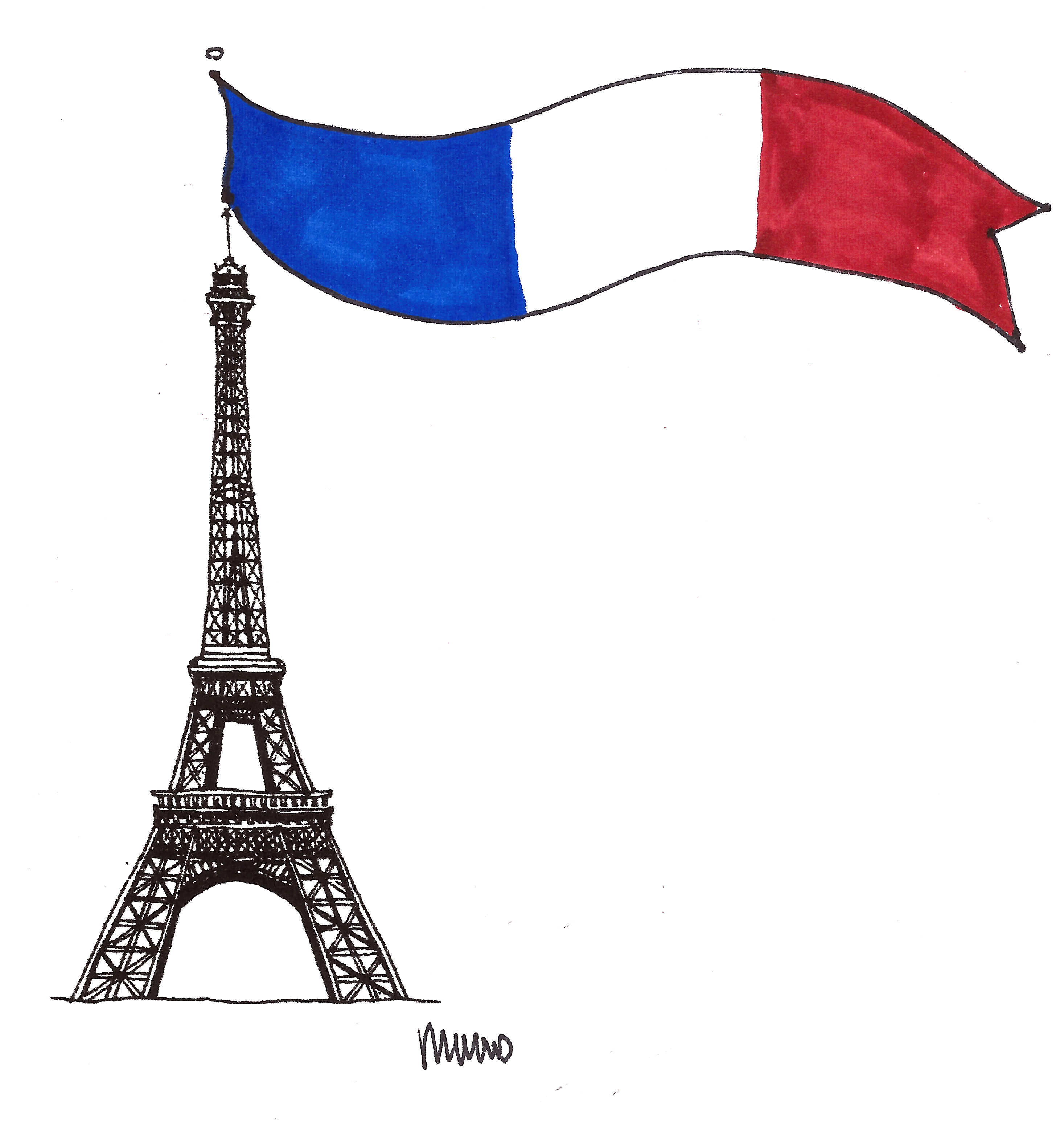 2933x3106 The Girl Booker Vive La France!