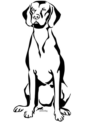 353x500 hungarian vizsla dog car stickers car sticker caravan