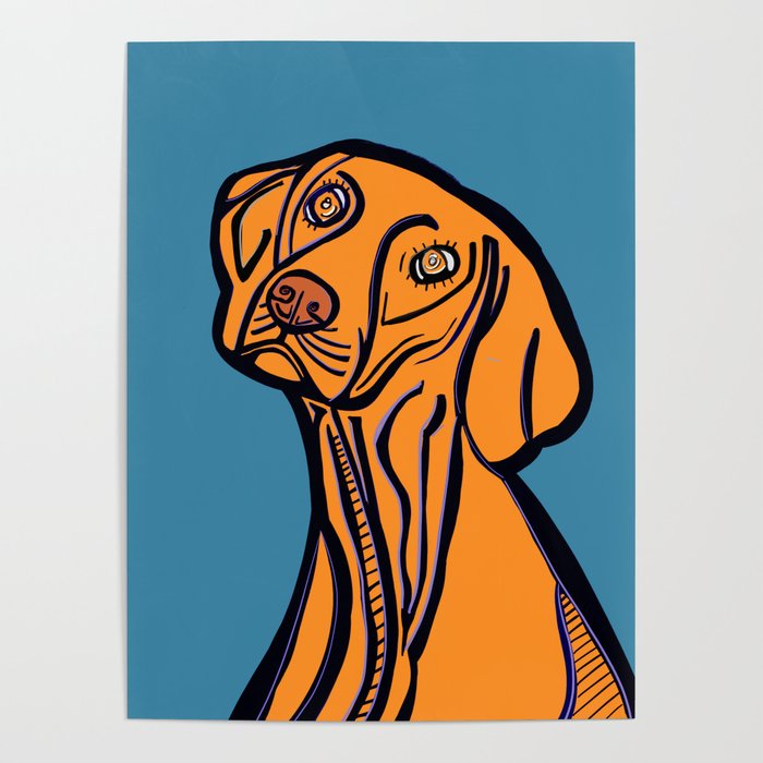 700x700 Sweet Vizsla Poster