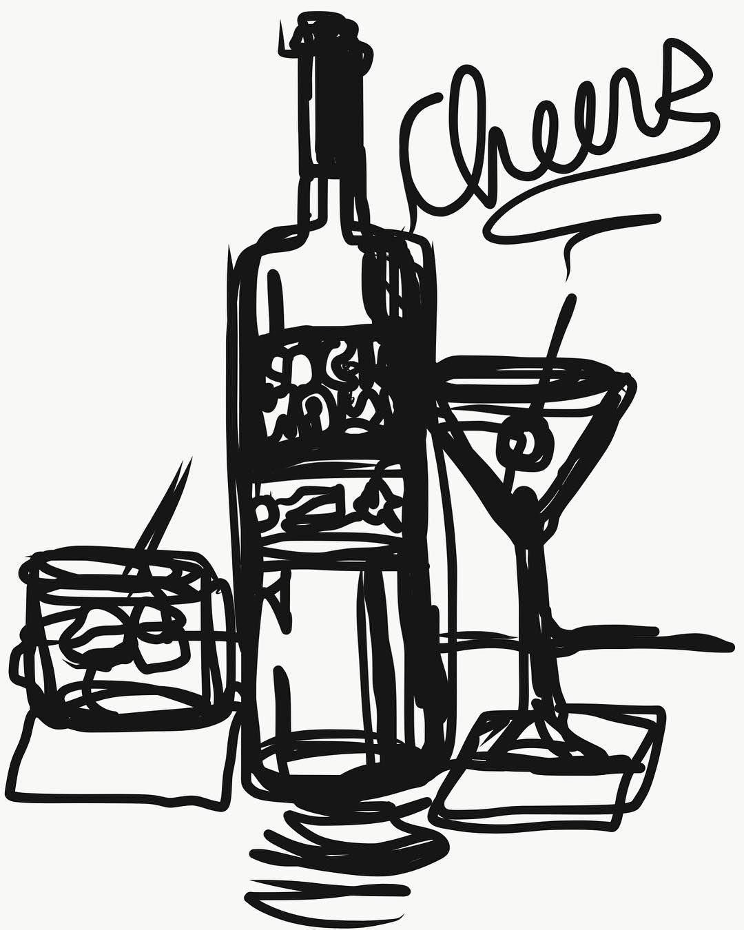 1080x1350 Artsy Continuous Line Drawing, How