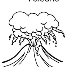 216x216 volcano eruption clipart black and white