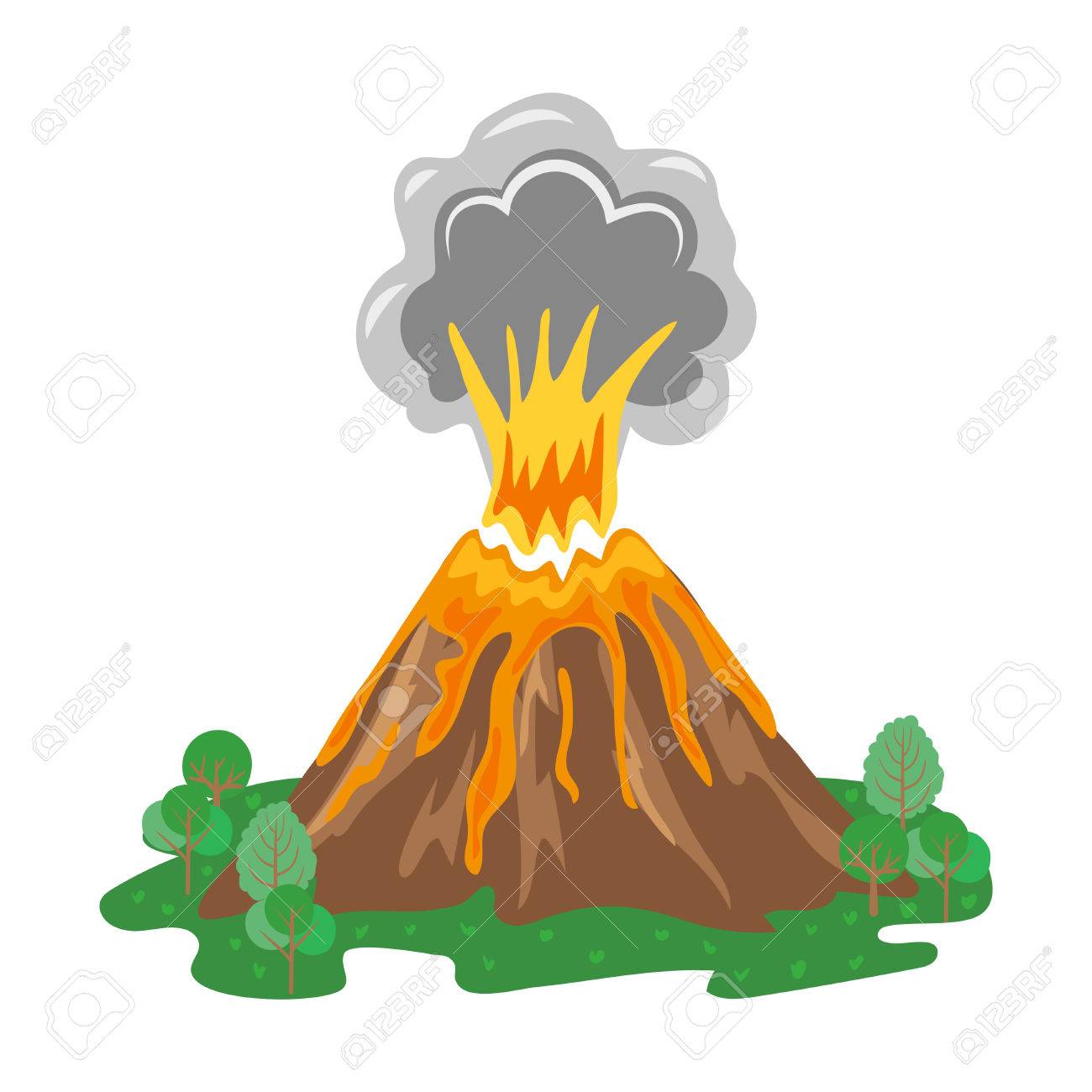 1300x1300 Collection Of Free Volcano Clipart Sign Amusement Clipart