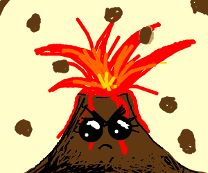 300x250 Collection Of Free Volcano Clipart Angry Amusement Clipart