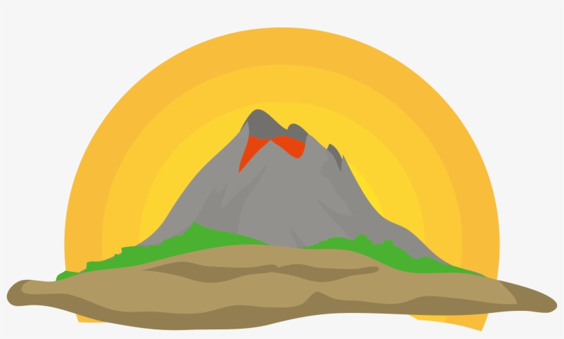 820x494 Volcano Clipart Rock