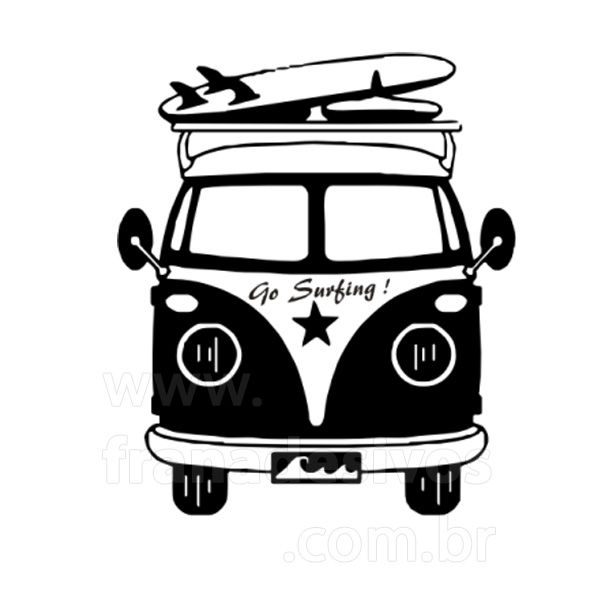 600x600 Surfboard Drawing Bus Volkswagen For Free Download