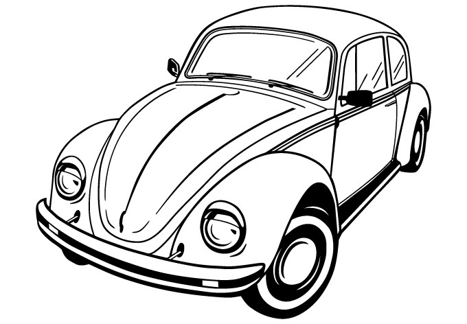680x472 Volkswagen Beetle Art