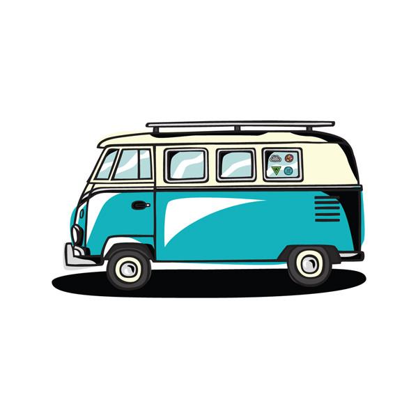 600x600 Road Trip In Doodles Volkswagen, Tattoos, Bus Art