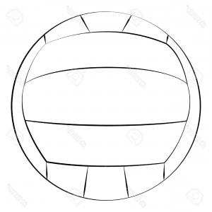 300x300 Volleyball Ball Black Color Icon Vector Clipart Soidergi