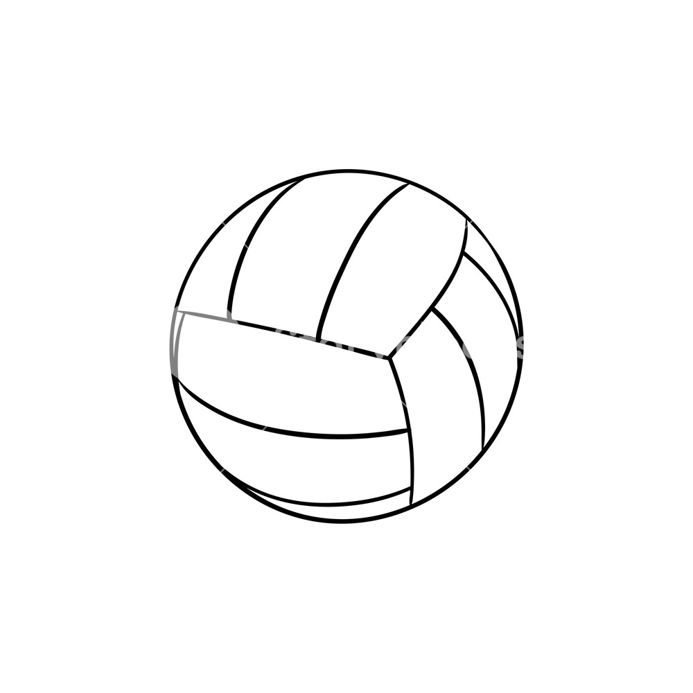 Volleyball Ball Drawing | Free download on ClipArtMag