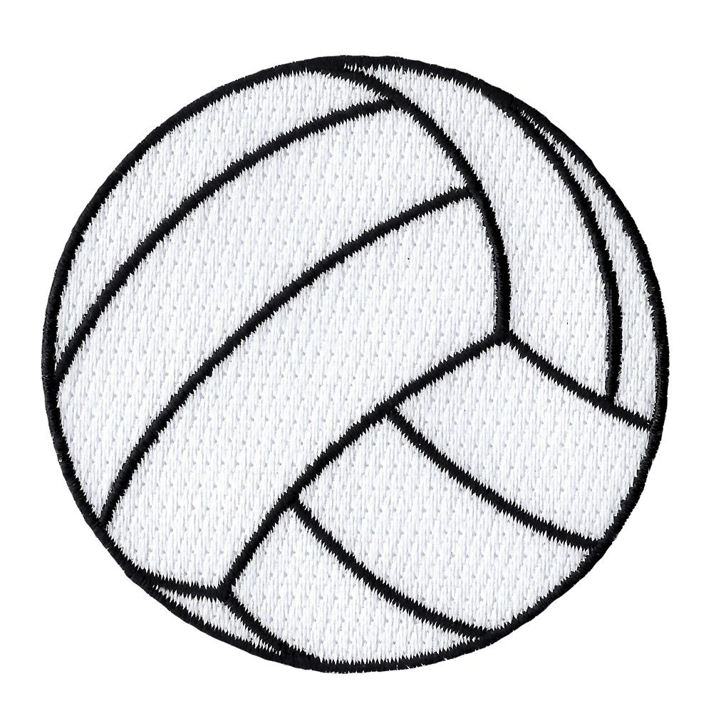 1005x1005 volleyball embroidered patch beach volley ball iron