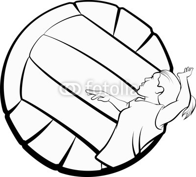 400x361 Stylized Volleyball Girl Buy Photos Ap Images Detailview