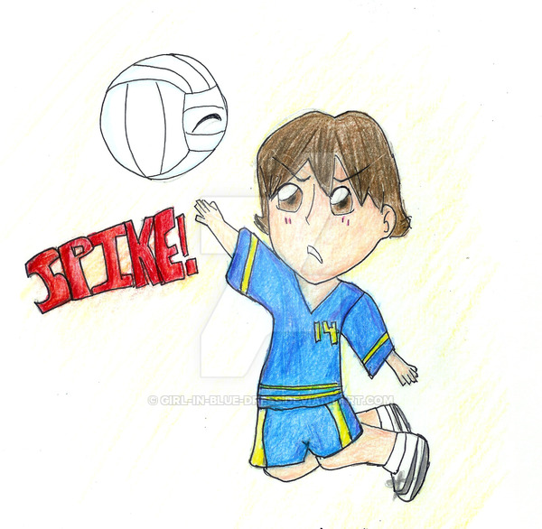 600x586 Chibi Volleyball Player