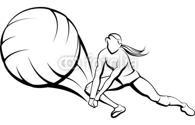 400x256 Female Volleyball Player Digging Back A Ball Buy Photos Ap