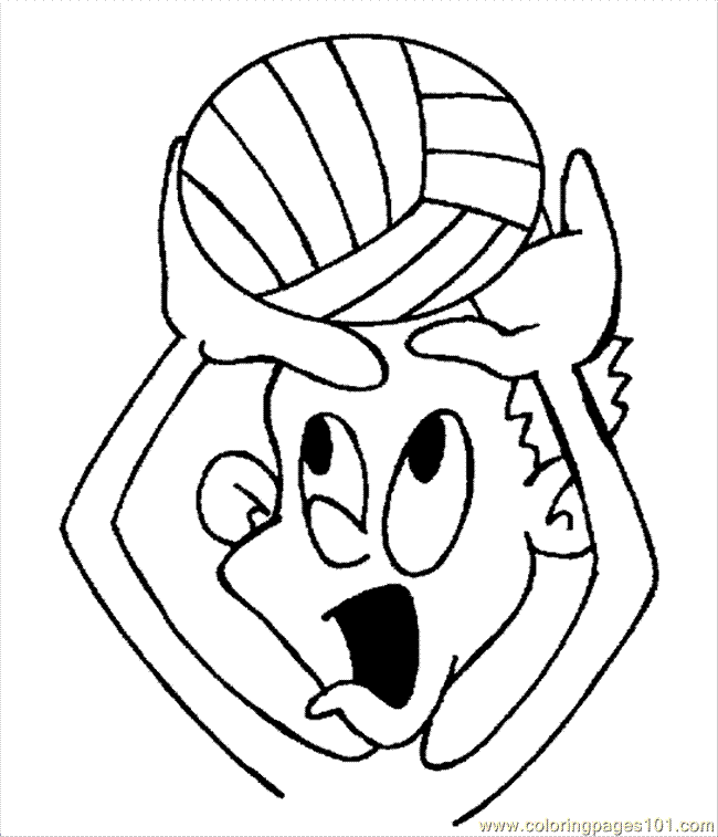 650x757 Volleyballplayer Coloring Page
