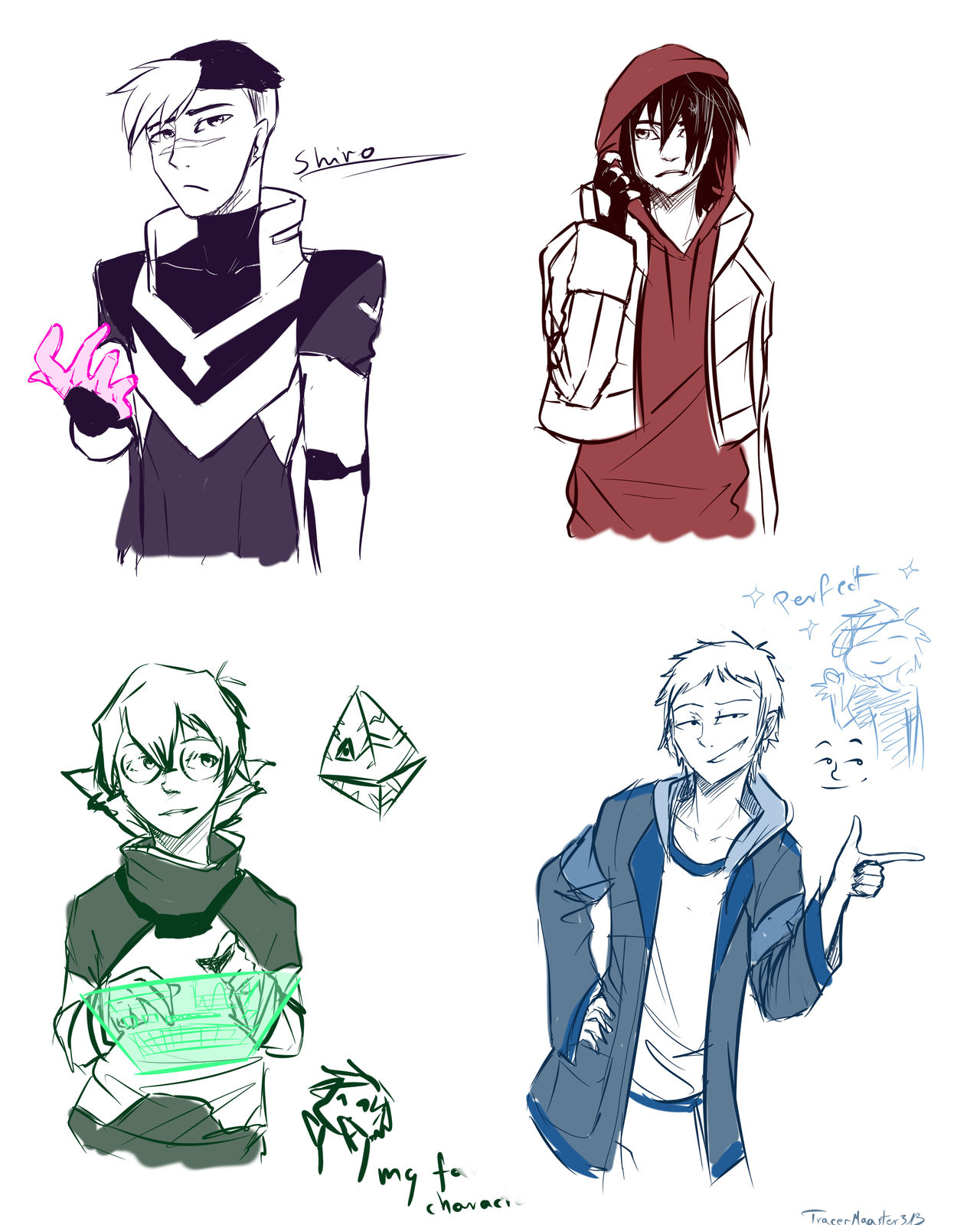 1280x1600 Voltron Characters