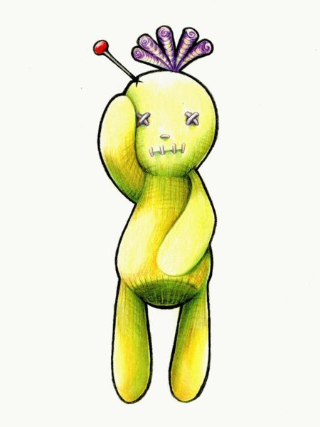 450x600 Voodoo Doll Drawings Fine Art America