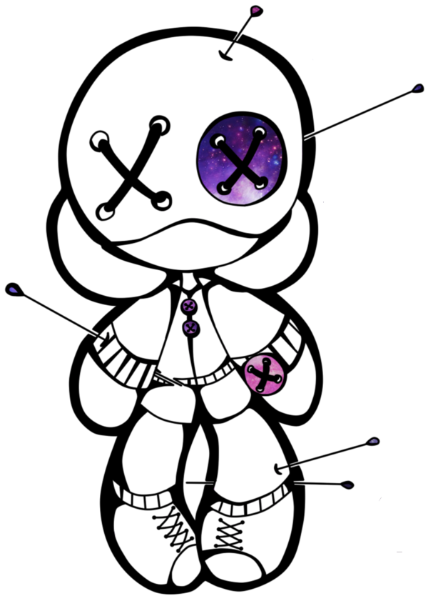 600x848 Collection Of Free Doll Drawing Voodoo Download On Ui Ex