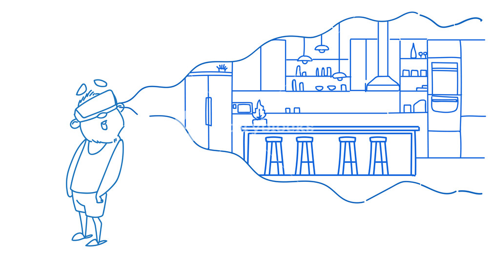 1000x523 Senior Man Wear Digital Glasses Virtual Reality Modern Cafe