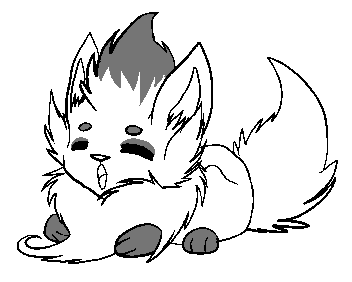 711x570 Vulpix Lineart Zorua For Free Download