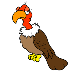 250x250 Cartoon Vulture Step
