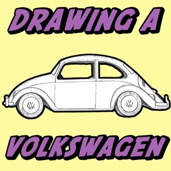 350x350 How To Draw A Volkswagen Beetle Punch Buggy With Easy Drawing