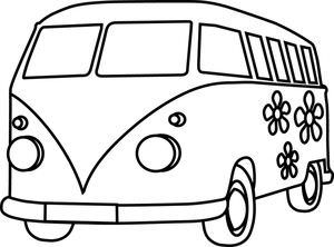 300x222 Vw Bus Coloring Sheets