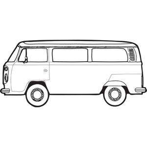 300x300 hippie bus drawing vw bus art, vw bus, vw bus