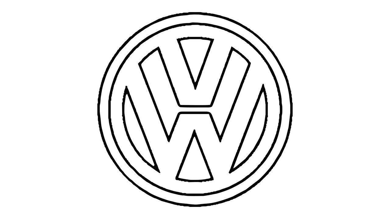 1280x720 How To Draw The Volkswagen Logo