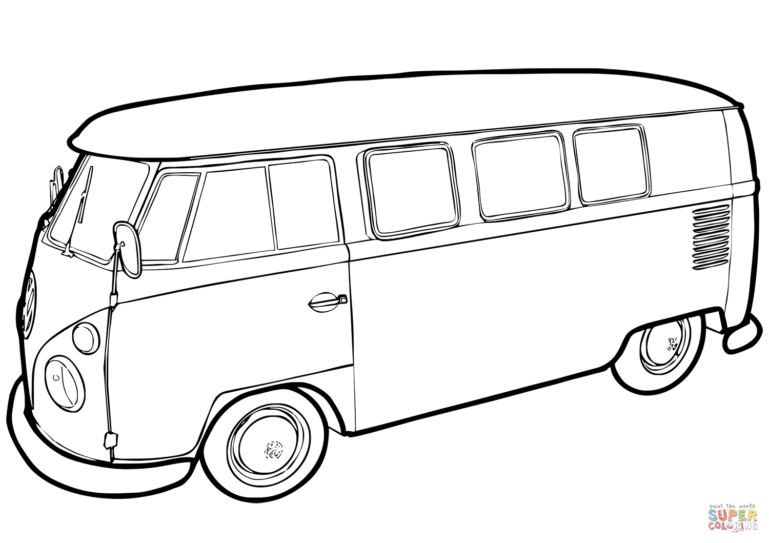 1500x1059 vw van coloring pages malvorlagen volkswagen, van drawing und