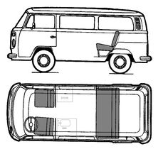236x210 Best Vw Line Drawings Images Volkswagen Bus, Rolling Carts