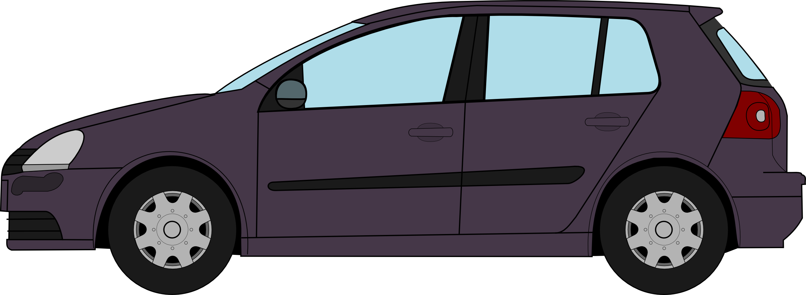2629x963 Filevw Golf Profile Drawing