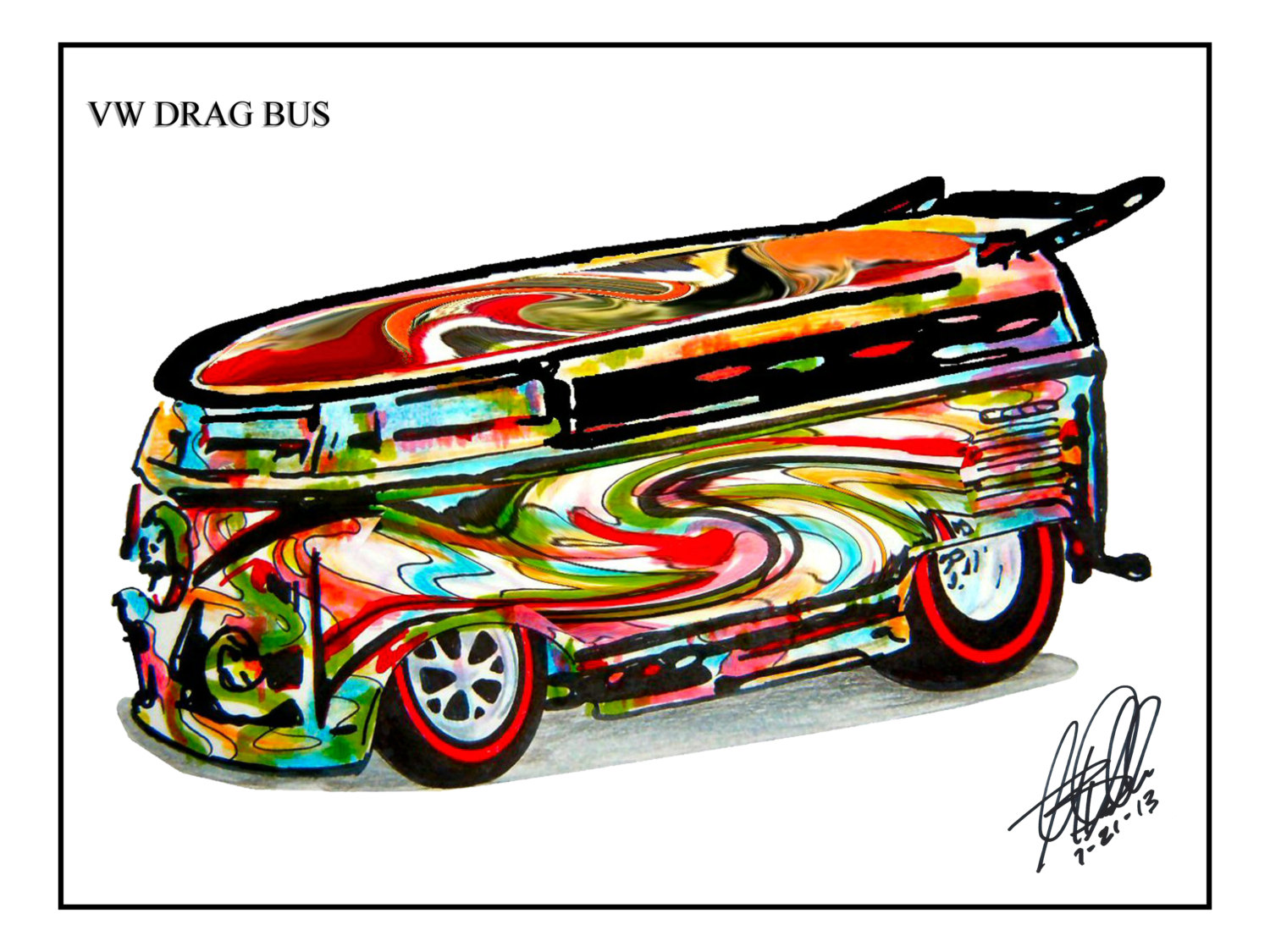 1500x1125 hot wheels vw drag bus volkswagen race bus redline red etsy