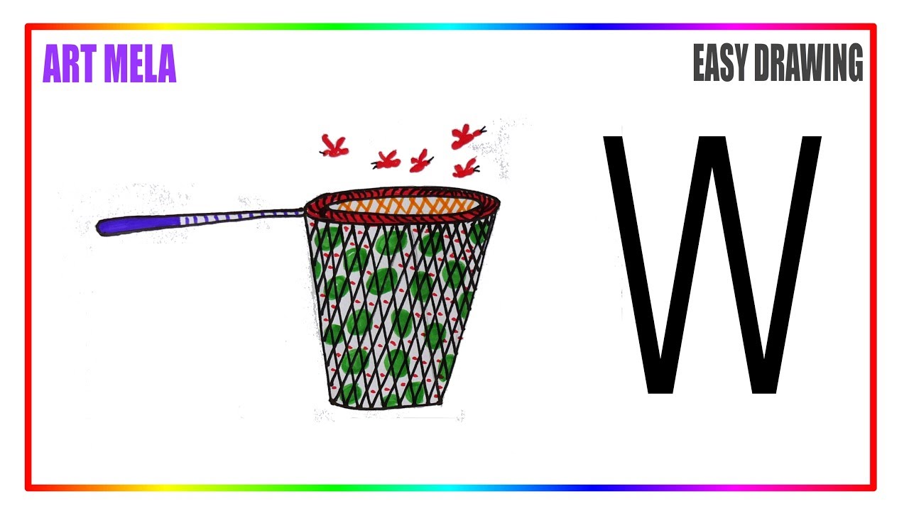 1280x720 How To Draw Net Using Words W Easy Drawing For Kids Step