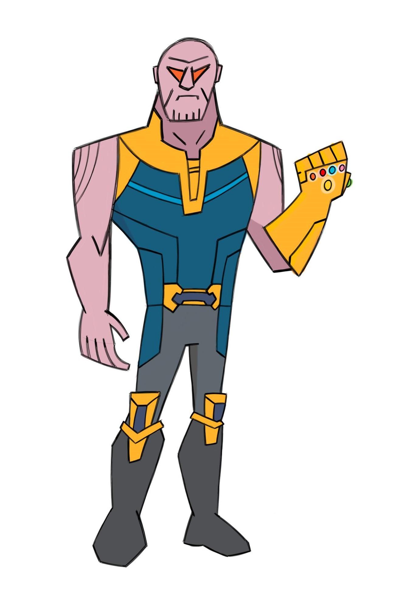 1335x2003 I Tried Drawing Iw's Thanos