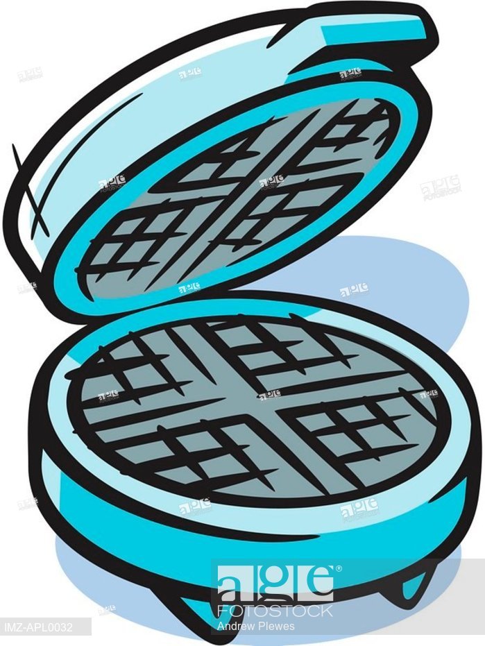 699x931 Drawing Of A Waffle Maker, Stock Photo, Picture And Royalty Free