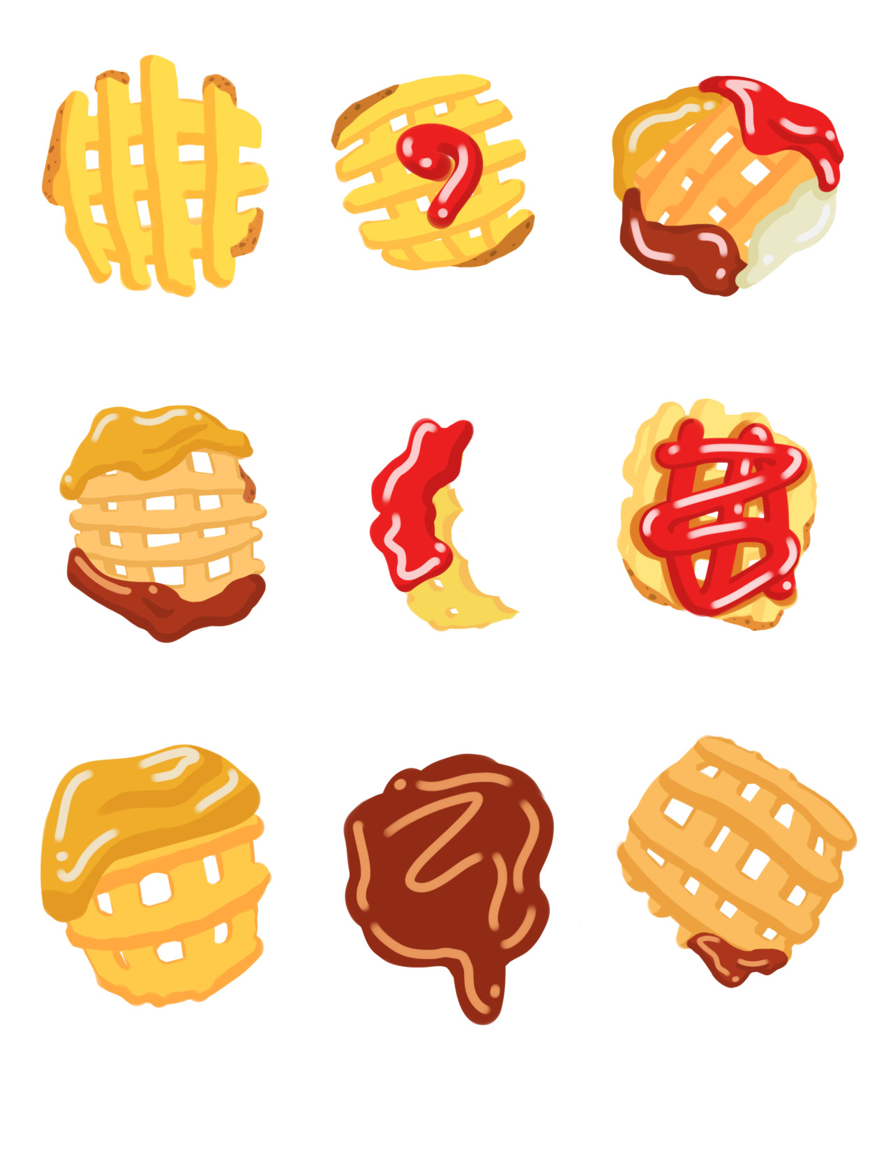 Waffle Drawing Free download on ClipArtMag