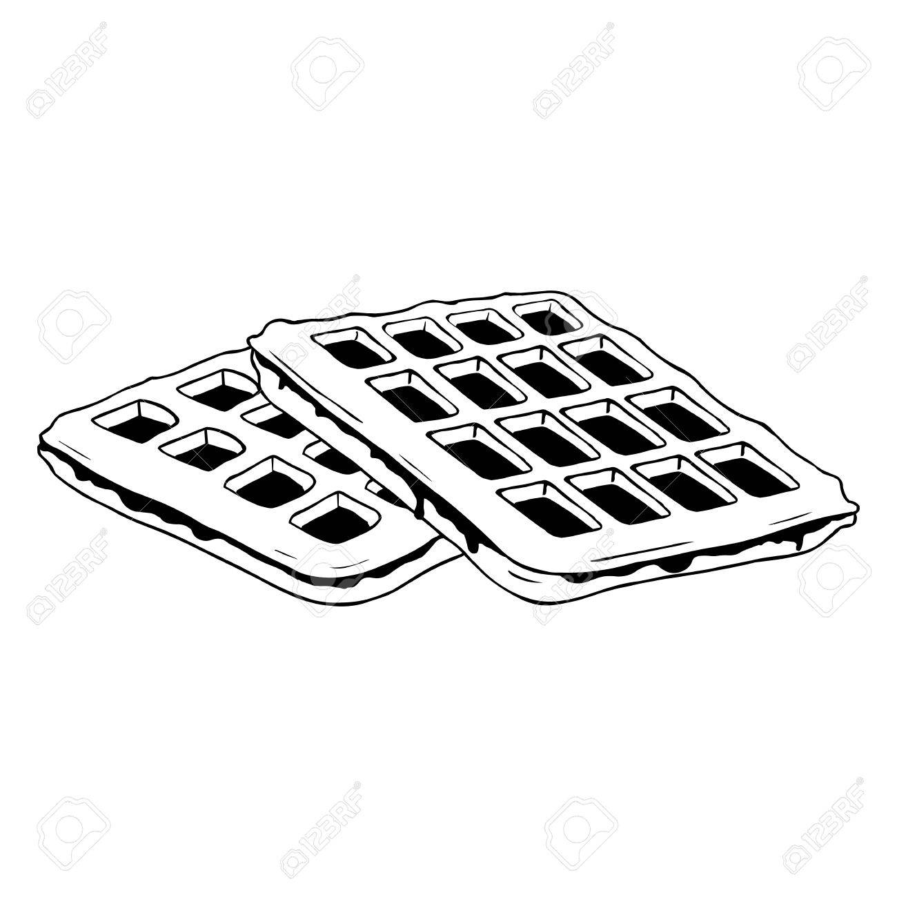 1300x1300 Collection Of Free Waffle Clipart Sketch Amusement Clipart