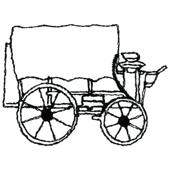 350x350 Covered Wagon Coloring