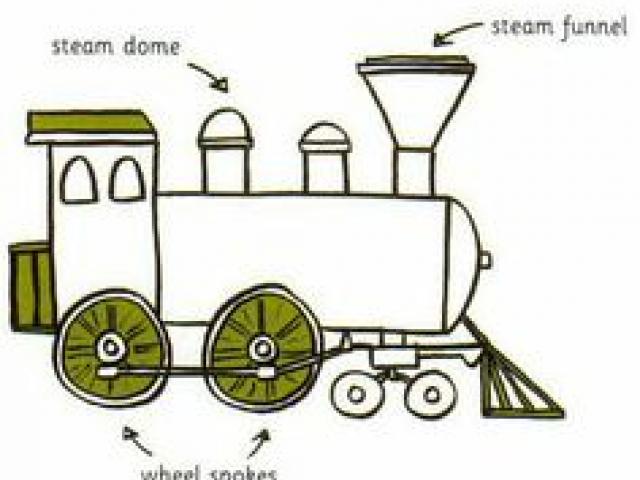 640x480 Drawn Train Drawing