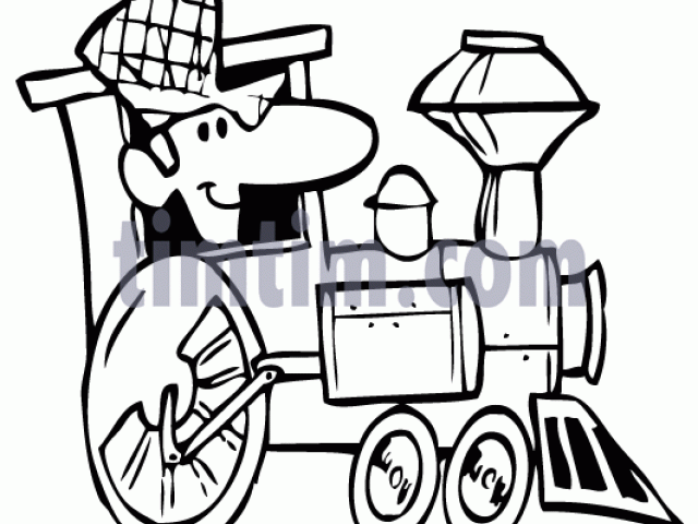 640x480 Sketch Clipart Train