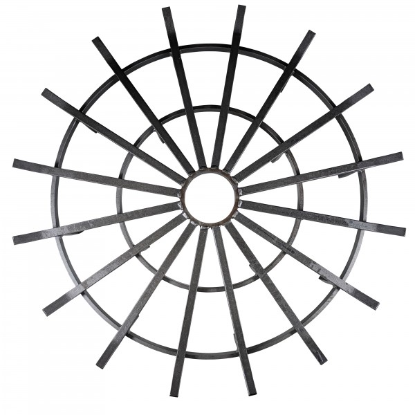 600x600 Titan Wagon Wheel Fire Grate