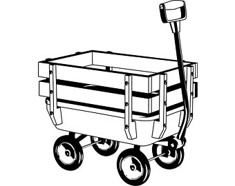 340x270 Wagon Wheel Clip Art Etsy