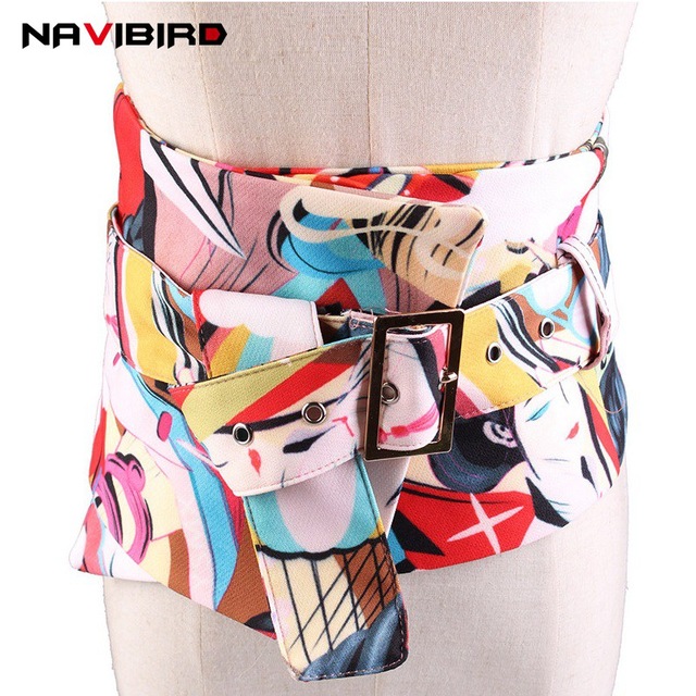 640x640 Graffiti Drawing Komino Dress Corset Belt For Women Nation