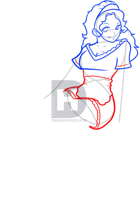 485x720 How To Draw A Maid, Step