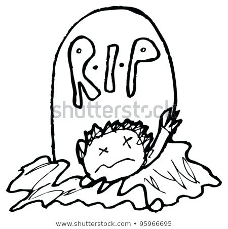 450x452 Drawing Of A Zombie Cartoon Black And White Line Drawing