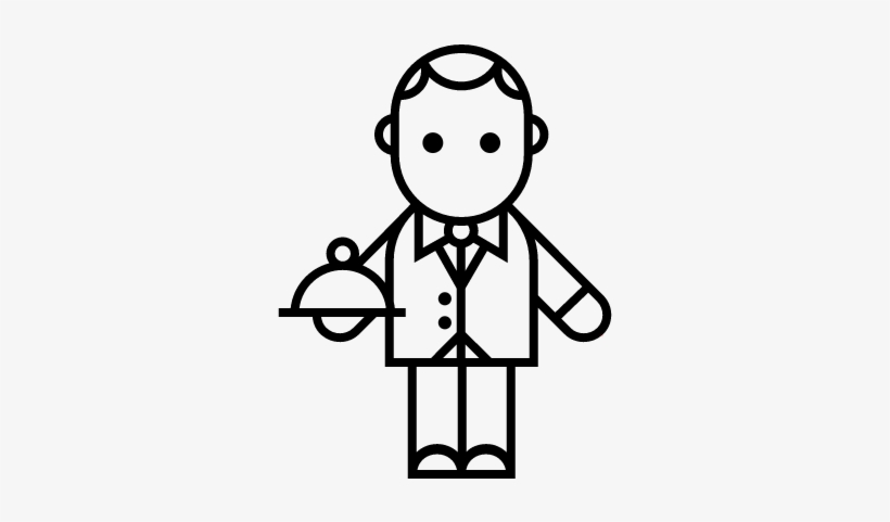 820x481 Elegant Waiter Vector
